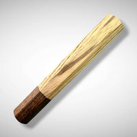Custom Japanese Knife handle (wa handle)  for 165-210 mm: Zebrawood and Wenge