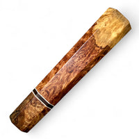 Custom Japanese Knife handle (wa handle)  for 165-210 mm: Honduran Rosewood Burl and spalted maple