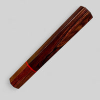 Custom Japanese Knife handle (wa handle) for 165-210 mm: Kingwood and brown ebony