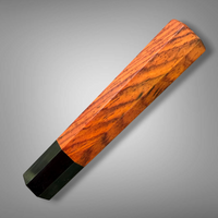 Custom Japanese Knife handle (wa handle)  for 165-210 mm: Cocobolo and horn