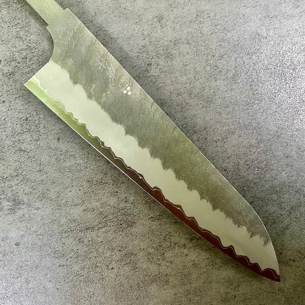 Nigara Hamono Aogami Super Migaki Tsuchime Gyuto 210 mm -  Blade Only