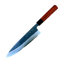 Sugi Tadokoro Tanaka Aogami Super Gyuto 240 Kurouchi Finish - Curly Siamese Rosewood and buffalo horn