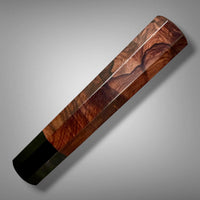 Custom Japanese Knife handle (wa handle)  for 240-270 mm :  Cocobolo burl and horn