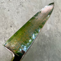 Hatsukokoro Yorokobi SLD Copper Suminagashi Gyuto 270 mm - Blade Only