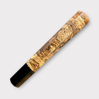 Custom Japanese Knife handle (wa handle)  for 165-210mm: Spalted Sycamore and horn