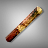 Custom Japanese Knife handle (wa handle)  for 165-210 mm: Honduran Rosewood Burl and Cocobolo