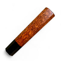 Custom Japanese Knife handle (wa handle)  for 165-225 mm: Snakewood and  buffalo horn