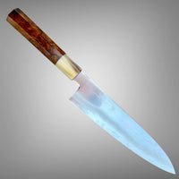 Custom Tetsujin Ginsan 3 Gyuto 210mm - Desert Ironwood burl  and blonde