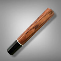 Custom Japanese Knife handle (wa handle)  for 165-210 mm: Honduran Rosewood and buffalo horn | Sugi Cutlery
