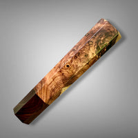 Custom Japanese Knife handle (wa handle)  for 165-210 mm: Honduran Rosewood Burl and Cocobolo