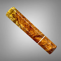 Custom Japanese Knife handle (wa handle)  for 165-210 mm: 2 tone Amboyna burl and copper