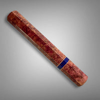 Japanese Knife handle (wa handle)  for 240 mm :  Double dyed box maple burl