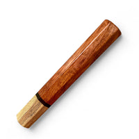 Custom Japanese Knife handle (wa handle)  for 165-210 mm:  Bubinga and Sycamore