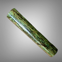 Custom Japanese Knife handle (wa handle)  for 165-210 mm: Green dyed Spalted oak - Rokkaku Hanmaru