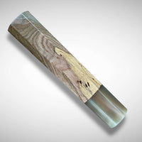 Japanese Knife handle (wa handle)  for 165-210 mm :  Spalted Sycamore and blonde