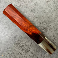 Hanoi Made Custom Japanese Knife handle (wa handle)  for 210mm : Siamese Rosewood and Marbled horn