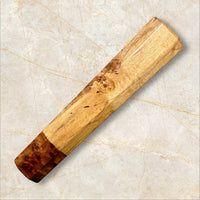 Custom Japanese Knife handle for 240mm   -  Spalted Sycamore and Thuya Burl