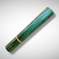 Custom Japanese Knife handle (wa handle)  for 165-210 mm: Dyed curly redwood and cherry