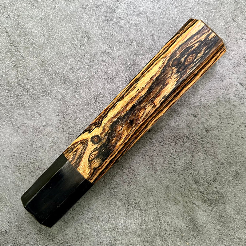 Custom Japanese Knife handle (wa handle)  for 165-210mm : Bocote and horn