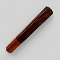 Custom Japanese Knife handle (wa handle) for 165-210 mm: Kingwood and brown ebony