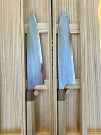 Mazaki Damascus Gyuto Hon-Sanmai 240mm Aogami Super