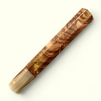 Custom Japanese Knife handle (wa handle)  for 240mm  - Turkish Walnut Burl and marbled horn