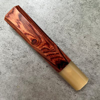 Japanese Knife handle (wa handle)  for 240mm - Cocobolo and horn