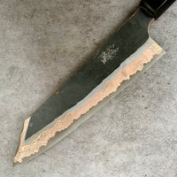 Custom Hatsukokoro Yorokobi kurouchi SLD Copper Gyuto 210mm - Canadian yellow cedar burl