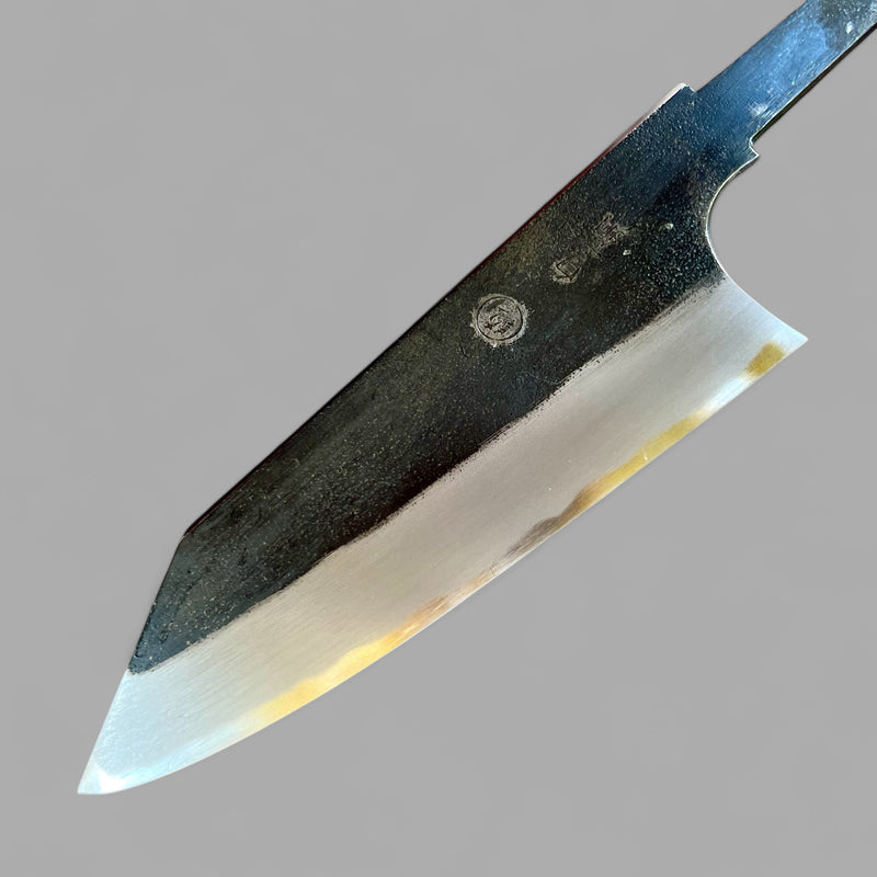 Tadokoro Nakagawa White 2 Tall Ko-Bunka 150 mm Kurouchi Finish - Blade Only