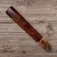 Custom Japanese Knife handle (wa handle)  for 165-225 mm: Bird’s eye desert ironwood