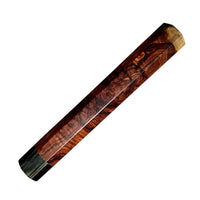 Japanese Knife handle (wa handle)  for 240-260 mm :  Two Tone Cocobolo burl and marbled horn