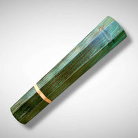 Custom Japanese Knife handle (wa handle)  for 165-210 mm: Dyed curly redwood and cherry