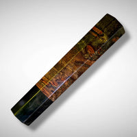 Custom Japanese Knife handle (wa handle)  for 165-210 mm: Dyed spalted maple burl and horn