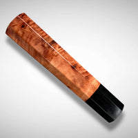 Custom Japanese Knife handle (wa handle)  for 165-210 mm: Australian Myrtle burl and horn