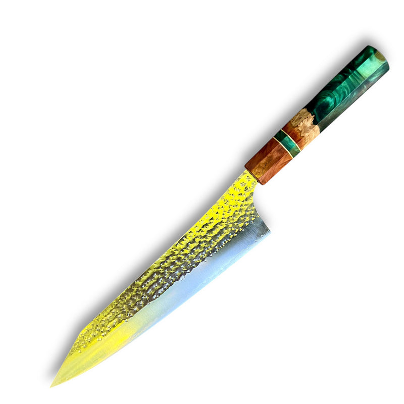 Custom Kurosaki Senko SG2/R2 240mm (10”) Gyuto Chef Knife : Red Mallee Burl