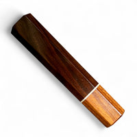Custom Japanese Knife handle (wa handle)  for 165-210 mm: Malaysian Blackwood and  Morado