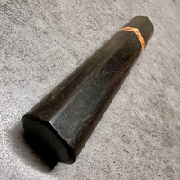 Custom Japanese Knife handle (wa handle)  for 240mm : D-shaped African Blackwood and Thuya burl