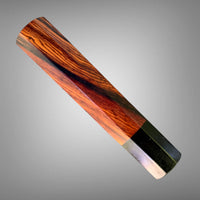 Custom Japanese Knife handle (wa handle)  for 165-210 mm: Extra nice Cocobolo and horn