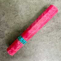 Custom Japanese Knife handle (wa handle)  for 165-210mm : Pink and turquoise