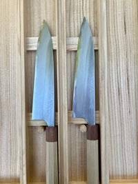 Mazaki Damascus Gyuto Hon-Sanmai 240mm Aogami Super