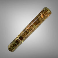 Custom Japanese Knife handle (wa handle)  for 165-210 :  Maple Burl and Bronze