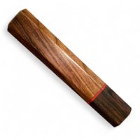 Custom Japanese Knife handle for 240mm   -  Yucatan rosewood and Kingwood