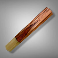 Custom Japanese Knife handle (wa handle)  for 165-210 mm: Honduran rosewood and blonde