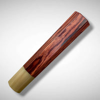Custom Japanese Knife handle (wa handle)  for 240-260mm :  Kingwood and blonde horn
