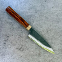 Custom Kyohei Shindo Yanagi Petty 120mm - Desert Ironwood and Blonde horn : Sugi Cutlery