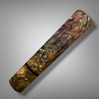Custom Japanese Knife handle (wa handle)  for 165-210 mm: Triple dyed box elder burl