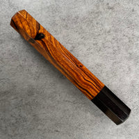 Custom Japanese Knife handle (wa handle)  for 165-210mm -  Desert Ironwood and horn