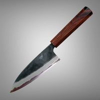 Custom Kyohei Shindo Iron clad Aogami Kurouchi Funyaki 150 mm - Cocobolo
