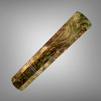 Custom Japanese Knife handle (wa handle)  for 165-210 :  Maple Burl and Bronze