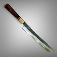 Custom Sasaoka Ao2 KU Sakimaru 270mm - Desert Ironwood Burl